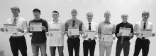 All District Academic Individuals (10-12th grade) (3.75 GPA): Lucas Kuball, Noah Mathiowetz, Quintin Lewis, Teague Meyer, Carter Hanson, Henry Carlson, Dugan Kluis, Noah Frisk.
