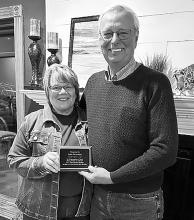 A big thanks to Lori Gunnink for her dedication and service to the Murray County Fair Board! Stan Larson presented her a plaque at the meeting.