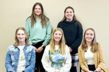 2024 Youth Tour Award Winners (pictured left to right) Keyona Klingenberg, Ava Reemtsma, Holland Vogel, Gretchen Lefdal and Jozie Cuperus.