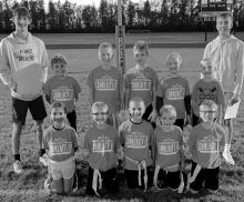 Orange Team L to R Back row: Teague Meyer, Everett Johnson, Merryck Bonnstetter, Mason Hoffman, Jack Petros, Grayson Tutt, Carter Hanson Front row: Amiyah VanEck, Silas Ludolph, Brenner LeTendre, Cayden Homan, Oliver Kremer