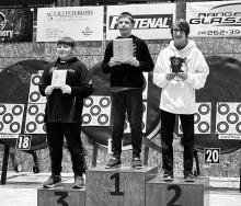 Nick Pieske and his son Conner competed at the MN State Indoor Archery Tournament earlier this month in Virginia, MN. Conner competed in the Boys Youth Bow Hunter Freestyle Division and placed 1st in the second flight. Pieske stated it was a great experience and even better to catch up with other archery friends from across the state.