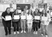 Mrs. Joanna Vogel’s MCC college Spanish class translated signs into Spanish for the Murray County Food Shelf.