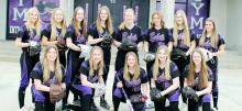 Front (L to R): Kennedy Burch, Elyse Paulzine, Kelli Miller, Lily Kleven, Hailey Peschges; Back (L to R): Reese Wajer, Emmi Peltola, Kate Blankenship, Lila Scandrett, Taylor Larson, Calleigh Doeden, Erin Klein, Ava Deacon. Not pictured: Takiyah Flowers.