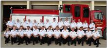 Slayton Fire Department 2021 Back Row L to R Ryan Beers, Scott Nelson, Dean Ackerman, Mike Loosbrock, Shawn Nelson, Bob Miller, Mike LeTendre, Chris LeTendre, Blake Heronimus, Justin Hoffmann, Mike Larson, Mike Stelter, Andy Kleven, Mark Staples. Front Row L to R Elissa Wieneke, Austin Boock, Paul Jacobson, Tyler Johnson, Dan Haken, Cody Hanson, John Homan, Matt Ackerman, Terry Giesen, Chris Jacobson, Todd Boock, Dustin Carlson, Trevor Rosenbrook. Not Pictured Nick Obermoller, Neil Forsberg, Jacob Sell