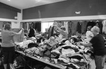 Hospice of Murray County’s annual rummage sale opened to enthusiastic shoppers on Monday. Wares range from clothing to furniture, glassware to holiday decorations and more. The sale runs through noon on Saturday.