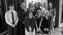 Minnesota Honor Society New Members Front: Lauren Stoel, Lindsey Hause, Lauren Larson. Back: Carter Benda, Thomas Huso, Charity Kunselman, Jayda Hellewell, Amber Martin, Abby Overman.