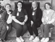 Pirctured from rom Left to Right: Mary Mesner, Blythe Zeug, Courtney Zins and Deb Knorr.