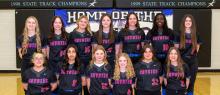 HLO-F Softball: Front row, L to R: Leah Saenz, Adrianna Hisler, Brooklynn Gordon, Ellie Hart, Paxton Hendel, Khloe Post. Back row: Ashton Reiersman, Henley Fisher, Lauryn Hendel, Ava Fisher, Apodo Opkene, Addison Hendel.