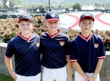 McCoy Ackerman, Riley Einck and Caden Behrends
