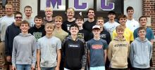 Boys Letterwinners Front Row: Brayden Gilb, Caleb Rosenbrook, Anikan Larson, Alexander Betz, Beckett Stelter, Parker Olson. Middle Row: Tyler Reith, Wesley Hause, Isaiah Wolske, Blaine Braun, Henry Carlson, Lucas Kuball, Dylan Gilbertson; Back Row: Broox Platt, Andrew Holm, Luke Iverson, Gabe Wolske, Torin ThunderHawk, Jackson Schroeder, Carter Knakmuhs.