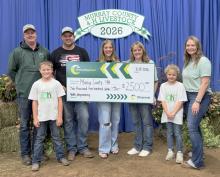 (L to R): Tony Siemonsma, Rhett Arens, Jared Arens, Morgan Arens, Kim Hause, Raina Arens, and Kerstin Thoms