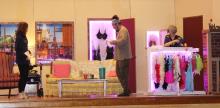Fulda Community Players will present “Nana’s Naughty Nickers” by Katherine DiSavino on Friday, Saturday, and Sunday, March 19th, 20th and 21st. The play will be on stage at Fulda Elementary School. Pictured above are Beth Kremer, Alex Carney and Heidi Appel as they practice for the production.