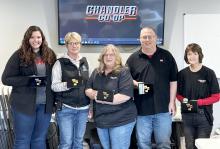 Pictured above to represent our Chandler Coop C-Stores and Card Trols (l to r) are Lisa Veldkamp, Vicki Hulstein, Carol Chapman, Loren Gunnink, and Teresa Johnson.