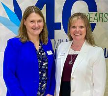Carrie Bendix (left), Southwest Minnesota Private Industry Council Executive Director and Carla Goedtke (right), Chair of the Southwest Minnesota Workforce Development Board.