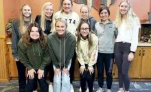 Letter Winners (L to R) - Front: Ciera Tutt, Camdyn Kluis, Kiana Felber; Back: Kate Slettum, Abby Loosbrock, Emily Rohrer, Zoey Iverson, Mary McNab, Emma Richardson; Not Pictured: Sophie Larson