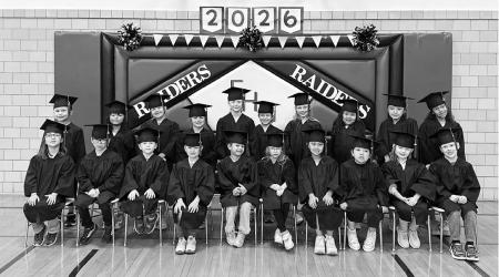 Fulda Elementary School kindergarten commencement was on Wednesday, May 20th. The students proudly presented a short program for their audience before being presented their diplomas. Front Row, L to R: Ellie Fagen, Arthur Perish, Hunter Ackerman, Oley Hein, Kailany Garcia, Mya Clausen, Malaya Joy, Zara Meuangsaksith, Kari Warner, Greyson Anderson. Back Row: Aiden Miranda, Shee Shee Edphyo, Autumn Sanow, Oaklee Knorr, Paisley Baumgartner, Reece Schipper, June Salentiny, Alana Oo, Keira Webb, Chloe Nelson.