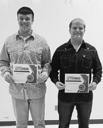 4th Year Letter Winners: Broox Platt, Colby Kesteloot.