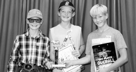 The Murray County Junior Team: (from left to right) Nolan Verlinde, Tyler Reith, Royalle Siedschlag, and Sophia Lee