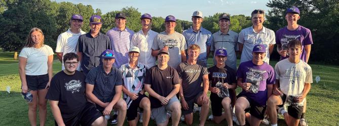 Lettering (L to R) - Back Row: Jessa Gillette, Krew Schneider, Cayden Veldhuisen, Hudson Scryvers, Danny Larson, Carson Lewis, Teague Meyer, Carter Hanson, Dylan Kluis, Eli Gillette; Front Row: Simon Herrig, Gabe Tentinger, Dugan Kluis, Drew Wajer, Tristan Behrends, Dane Hanson, Levi Kopperud, Noah Frisk