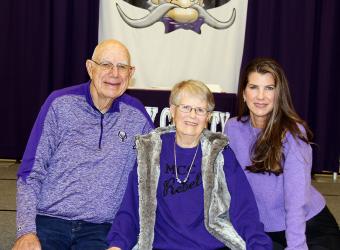 WALL OF FAME INDUCTEE: TOM PRYOR Pictured: Tom Pryer with wife Lorrie and daughter Stacy Mulder PRESENTER: RYAN BEERS