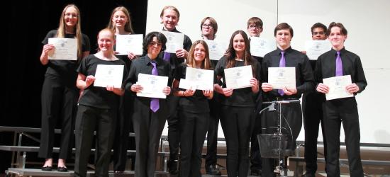 Solo &amp; Ensemble Superior Rating Award Winners.