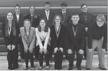 The MCC Speech team competed in Subsections in Minneota. The Rebels placed 3rd overall as a team. In Drama, Morgan Heezen placed 5th. In Extemporaneous Reading, Cassie Scandrett placed 2nd. In Extemporaneous Speaking, Holland Vogel placed 1st and Wesley Hause placed 3rd. In Humor, Walker Biren placed 2nd. In Prose, Annie Scandrett placed 2nd, Brecken Larson placed 4th, and Lilly Gertsema placed 5th.