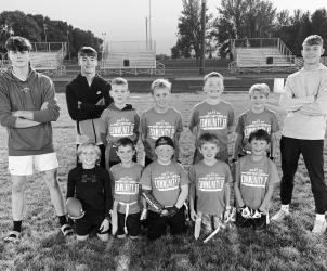 Green Team L to R Backrow: Gabe Tentiger, Jordan Sturges, Boaz Ahlquist, Russell Larson, Josiah Paulzine, Kaleb Mahon, Gavin Gillete Front Row: Creek Johnson, Brady Haken, Max Ray, Mack Carlson, Jayvis Kor