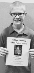 William Overweg School Patrol Award: Garret Reith