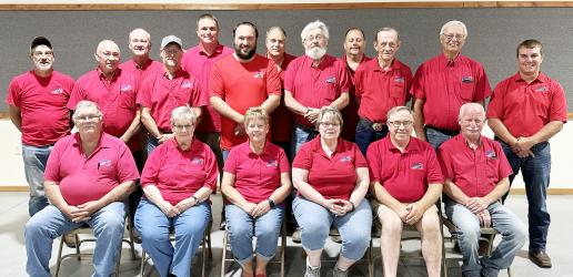 Front row: Steve Magnus, Kathy Schwartz, Kim Konkol, Lori Gunnink, Tom Mesner, Scott Kleve. Standing: Darren Saner, Ron Holinka, Steve Salentiny, Troy Wehking, Justin Hoffmann, Chris Opdahl, Dean Ackerman, Mike Kirchner, Jeff Boerboom, Ron Robbins, Stan Larson, Clayton Hartle Not pictured: Bill Post, Dennis Opdahl, Jackie Meier