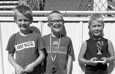 6 & Under Boys: 3rd Place- Bennett Grimmius, 2nd Place- Baylor Sell, 1st Place- Rowan Radke