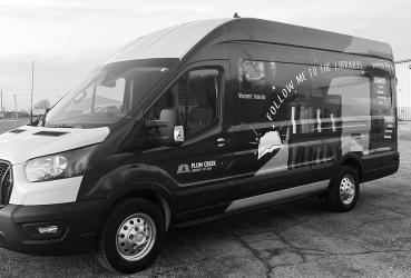 PLUM CREEK LIBRARY GETS NEW DELIVERY VAN VINCENT VAN GO HITS THE ROAD