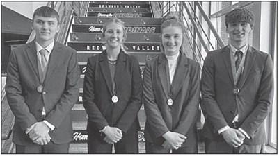 MCC Speech had a strong performance at Sections on Saturday, April 18 in Redwood Falls, placing 4th. In Humorous, Walker Biren placed 5th. In Extemporaneous Speaking, Holland Vogel placed 1st, and Wesley Hause placed 2nd. Both advance to State Speech. In Serious Prose, Annie Scandrett placed 1st and will advance to State Speech. The State Speech Tournament (Class A) will be on Saturday, April 25 at Park Center H.S. in Brooklyn Park.