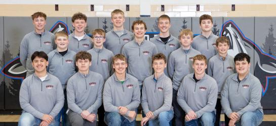 HLO-F-WWG Golf Boys: Front row, L to R: Albert Vega, Avery Westover, Kyl Cury, Keegan Lee, Neil Kuehl, Peysen Guttierez. Middle row: Chase Erdman, Brayden Landgren, Conner Jaekels, Caleb Laahs, Aiden Post. Back row: Kellen Hollaha, Dominic Lee, Cullen VanderBeek, Brady Madison, Myles Timmerman.
