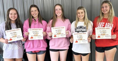 All Conference: Emmi Peltola, Elyse Paulzine, Kate Blankenship, Ava Deacon &amp; Thea Schneider