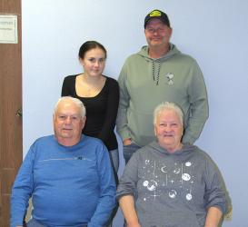 Front: Larry and Jean Plantz; Back: McKinley and Travis Plantz.