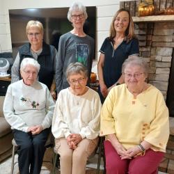 Back: Sharon McClure, Elaine Schlichte, Joan Olsem, Front: Lita Schreier, Bev Schreier, Lana Oliver
