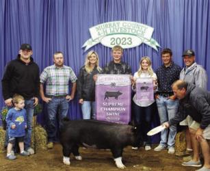 Carter Prins - Swine - Supreme Champion, Market Gilt, Intermediate Showman