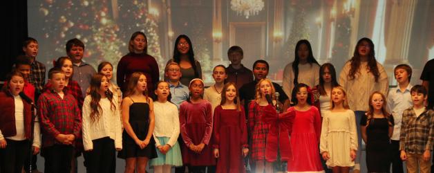 Fulda Elementary School 5th and 6th grade choir as they sang ‘The World Says Merry Christmas”.