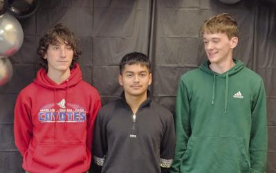 MCC/F Warriors Seniors: Matthew Stapek, Yordi Oliveros, Walker Biren.