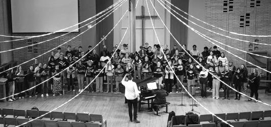 Pictured are the 70 members from Minnesosta who were chosen for the Concordia Honor Choir.