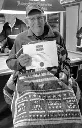 US Army Vietnam Veteran, Wayne Carter, Currie, was presented a Quilt of Valor on Saturday, April 25, 2026.
