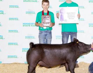Jackson Kramer - Reserve Champion Market Barrow Showperson Intermediate Division
