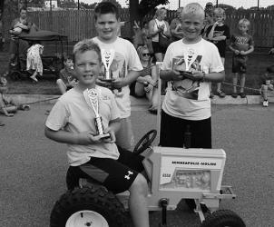 7 year-olds: 1st Stanley, 2nd Rhett, 3rd Anders