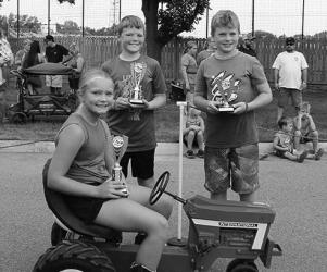 9 year-olds: 1st Kinley, 2nd Brennen, 3rd Mason