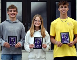 Rookie of the Year: Brayden Gilb, Carley Holm, Lucas Kuball