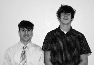 Third Year Letter Winners (L to R): Carter Benda, Christian Tentinger.