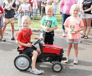 4 year olds: 1st Brooks W. 2nd Jayden S., 3rd Vaeda W.