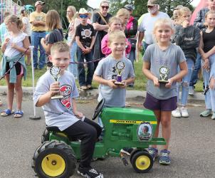 6 year-olds: 1st - Rhett S., 2nd Corbin D., 3rd Ezmae W.