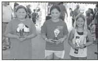 8 Year-Olds 1st Hannah D., 2nd Elaira D., 3rd Reese J.