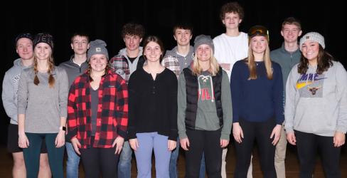 Juniors: Boys L to R: Thomas Huso, Michael Risacher, Ross Engelkes, Carter Lewis, Bryce Hoekman, Owen Gillette Girls: Kate Slettum, Grace Buesing, Hannah Frisk, Atalie Rosenbrook, Amber Martin, Morgan Winter